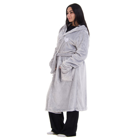 Snuggs Blanket Robe Light Grey
